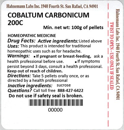 Cobaltum Carbonicum 200C 100g.jpg Cobaltum Carbonicum 200C 100g - Cobaltum Carbonicum 200C 100g